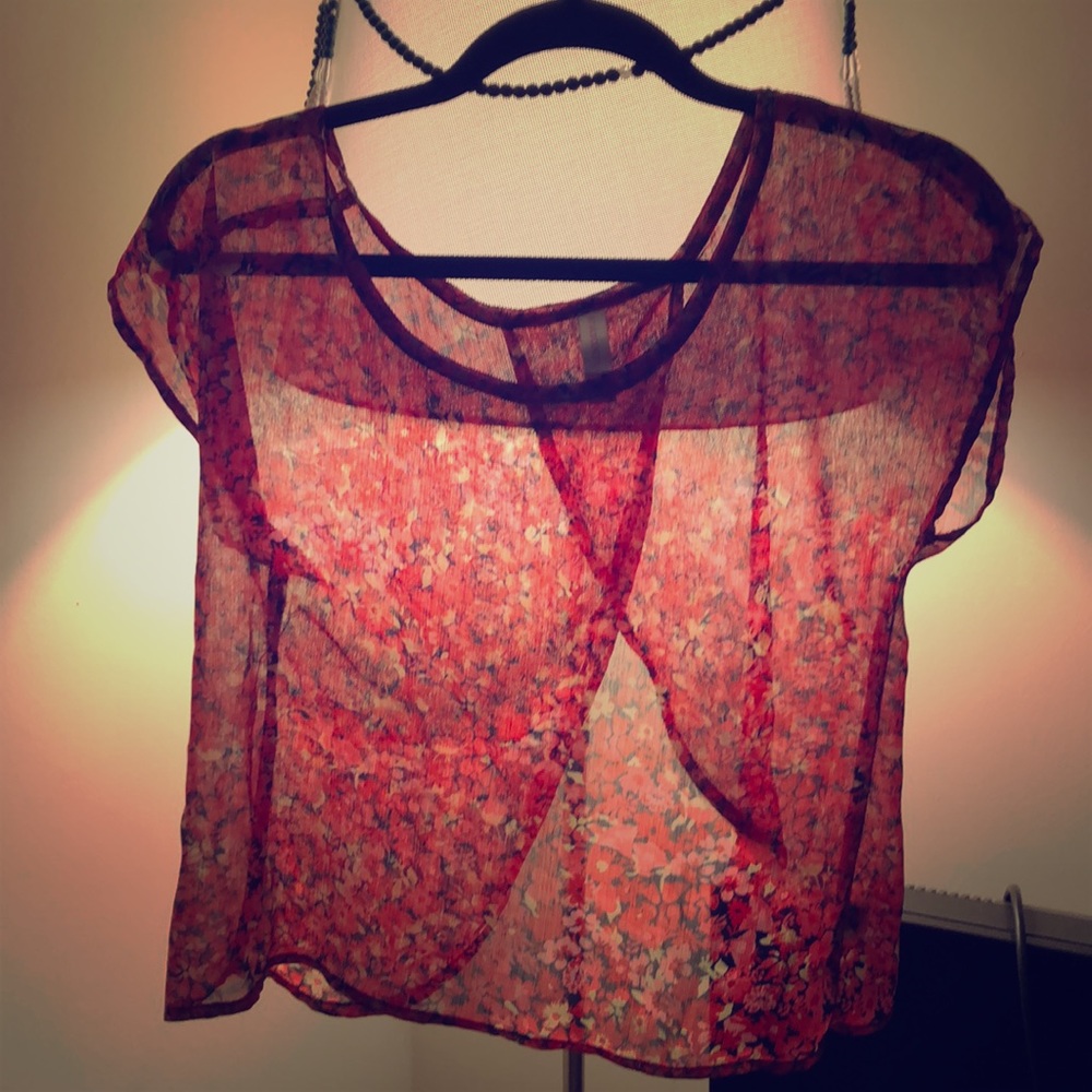 Floral crop top